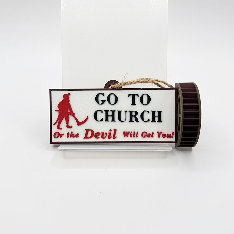 Go To Church Ornament | I-65 Prattville Alabama Landmark Souvenir